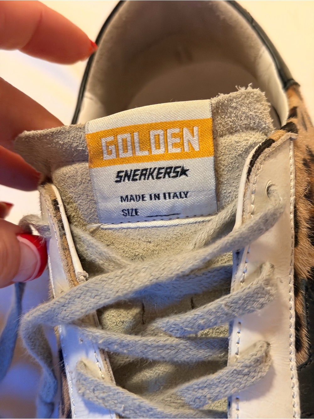 GOLDEN GOOSE Women's Super-Star in leopard print leather - Picture 10 of 13
